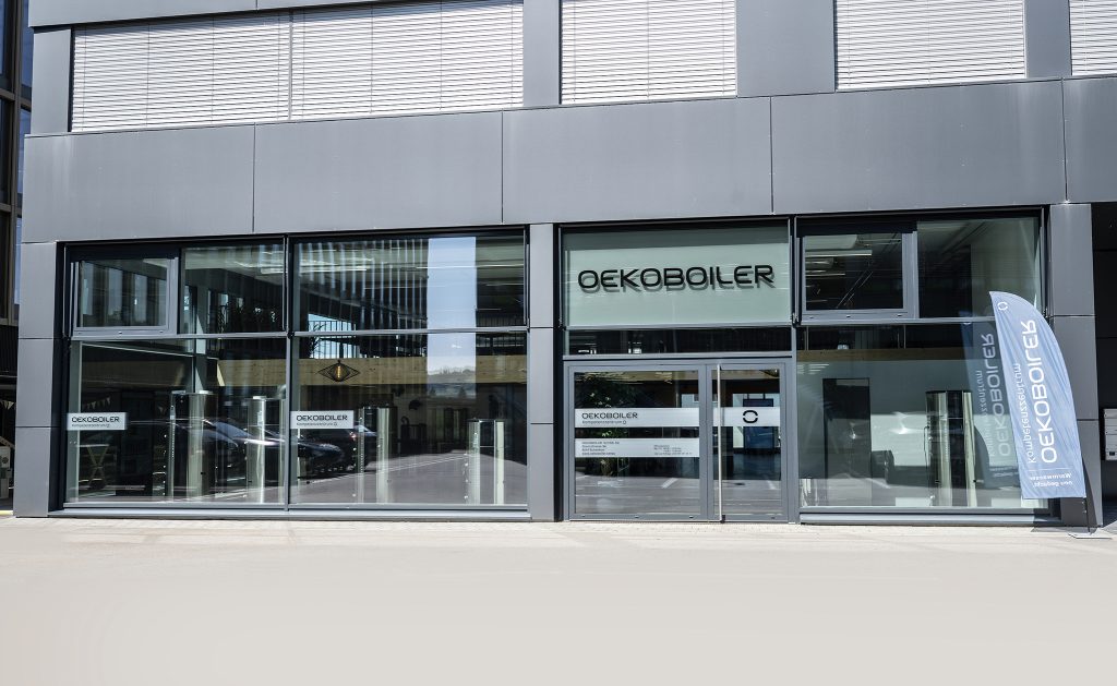 Aussenansicht des Oekoboiler Swiss AG Firmengebäudes in Schenkon